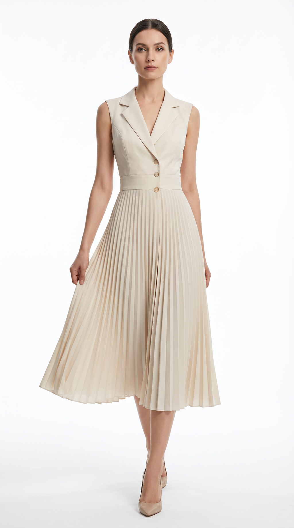 Aveline Pleated Dress