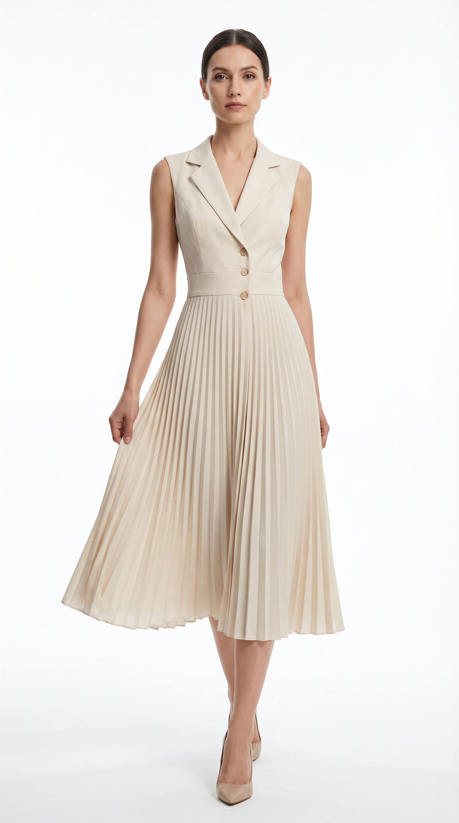 Aveline Pleated Dress