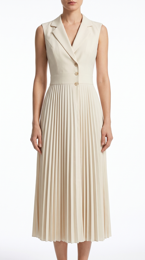 Aveline Pleated Dress