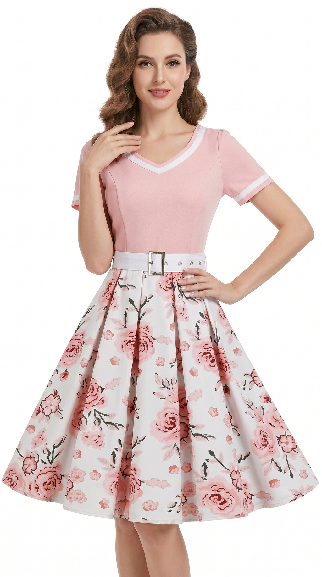 Margot Pastel Bloom Vintage Dress