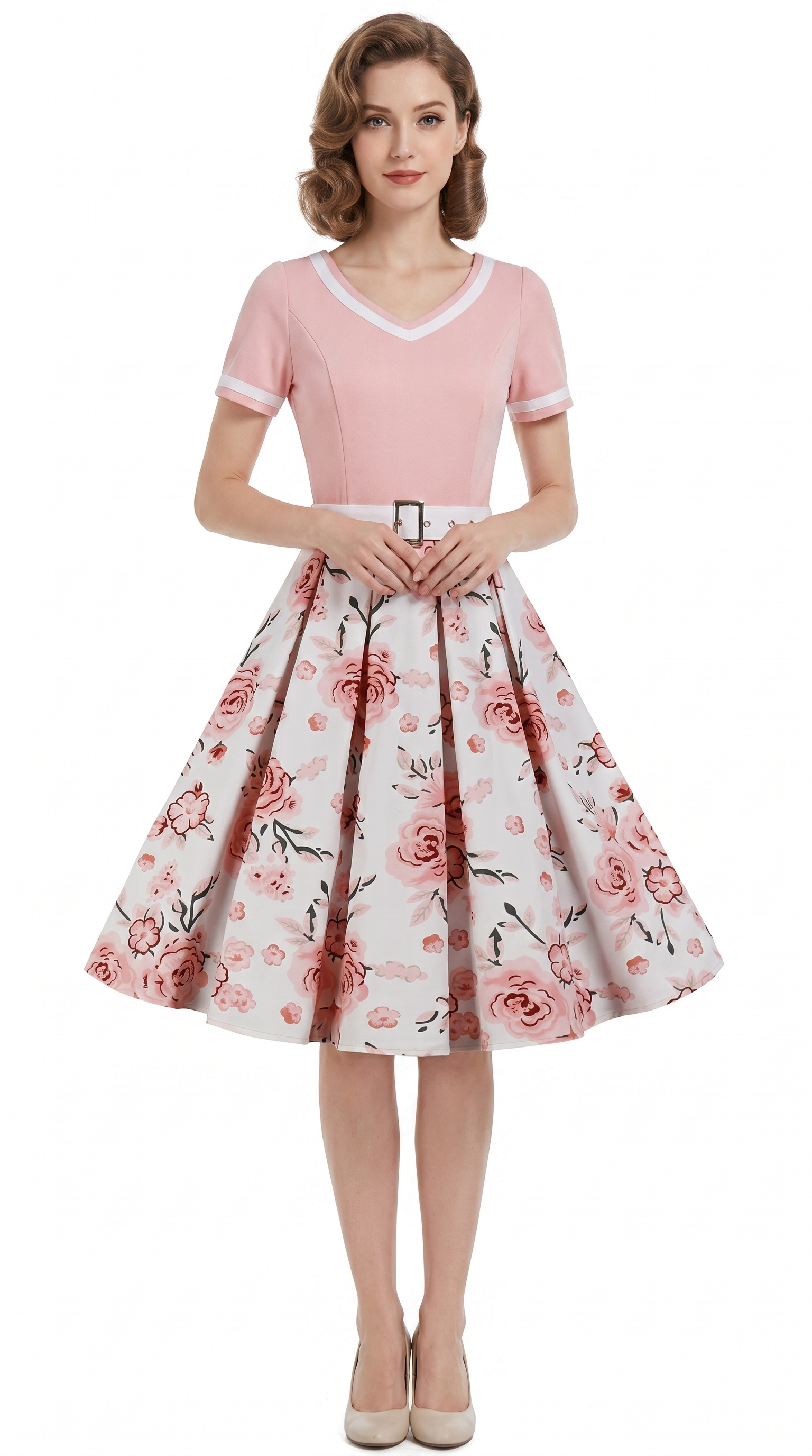 Margot Pastel Bloom Vintage Dress