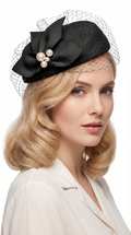 Noir Pearl Fascinator